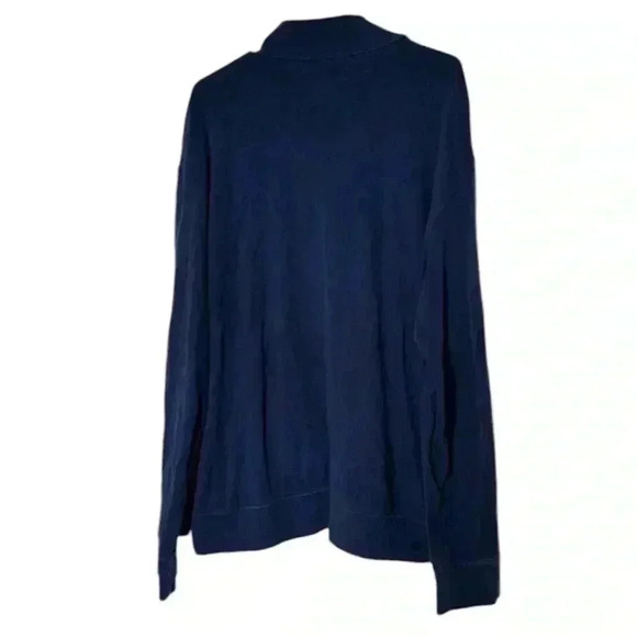 Polo by Ralph Lauren Navy Blue Quarter-Zip Sweatshirt - Picture 3 of 5